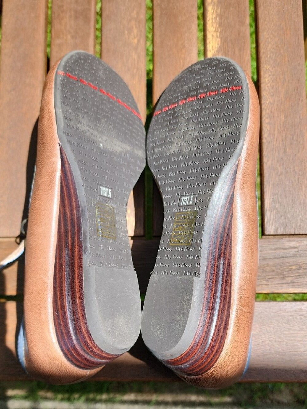 Miz Mooz Brown and Blue Mary Janes - Picture 5 of 5